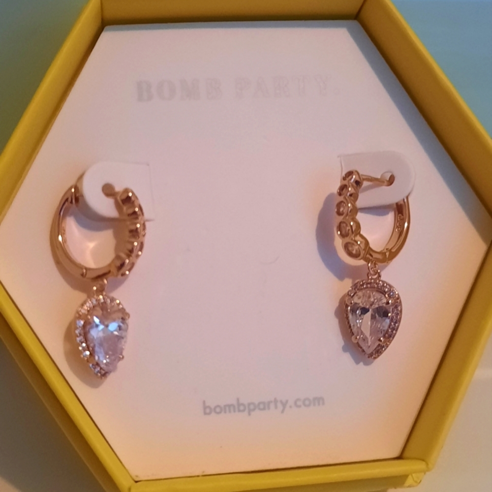 NIB Bomb Party A Romantic Twist Earrings $114